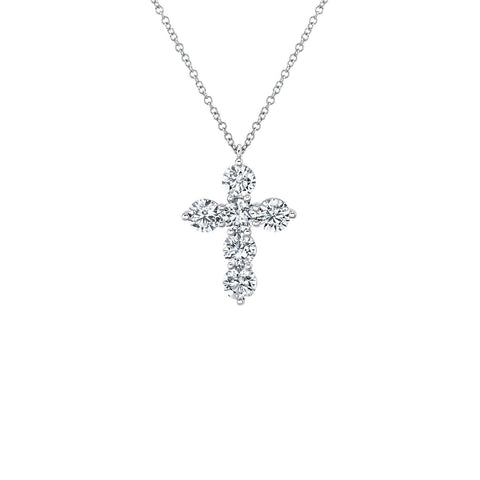 Shy Creation Diamond Cross Necklace-Shy Creation Diamond Cross Necklace - SC55021384