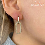 Shy Creation Diamond Earrings-Shy Creation Diamond Earrings - SC55023209