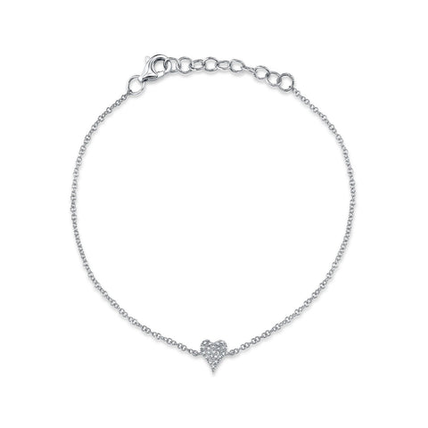 Shy Creation Diamond Heart Bracelet-Shy Creation Diamond Heart Bracelet - SC55007633