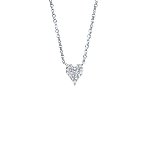 Shy Creation Diamond Heart Necklace-Shy Creation Diamond Heart Necklace - SC55006732