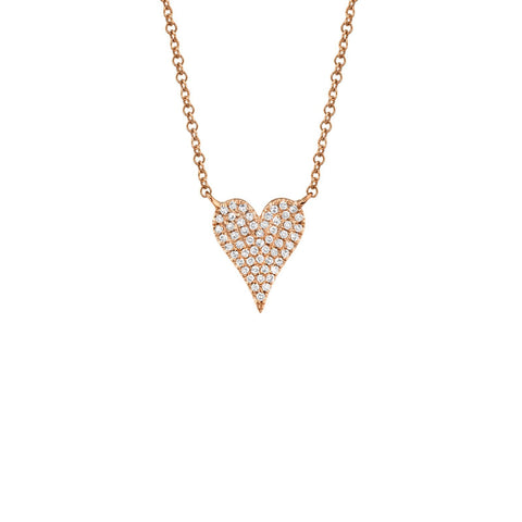 Shy Creation Diamond Heart Necklace-Shy Creation Diamond Heart Necklace - SC55006927