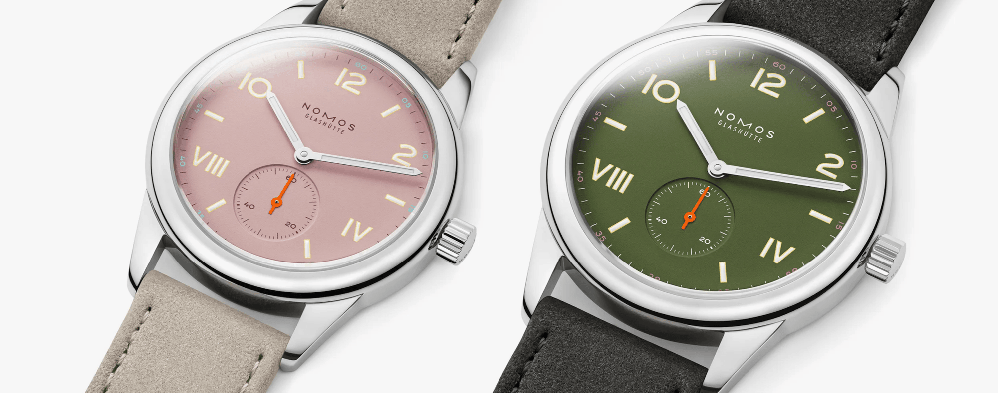 NOMOS Glashütte Club Campus all olive and full rose