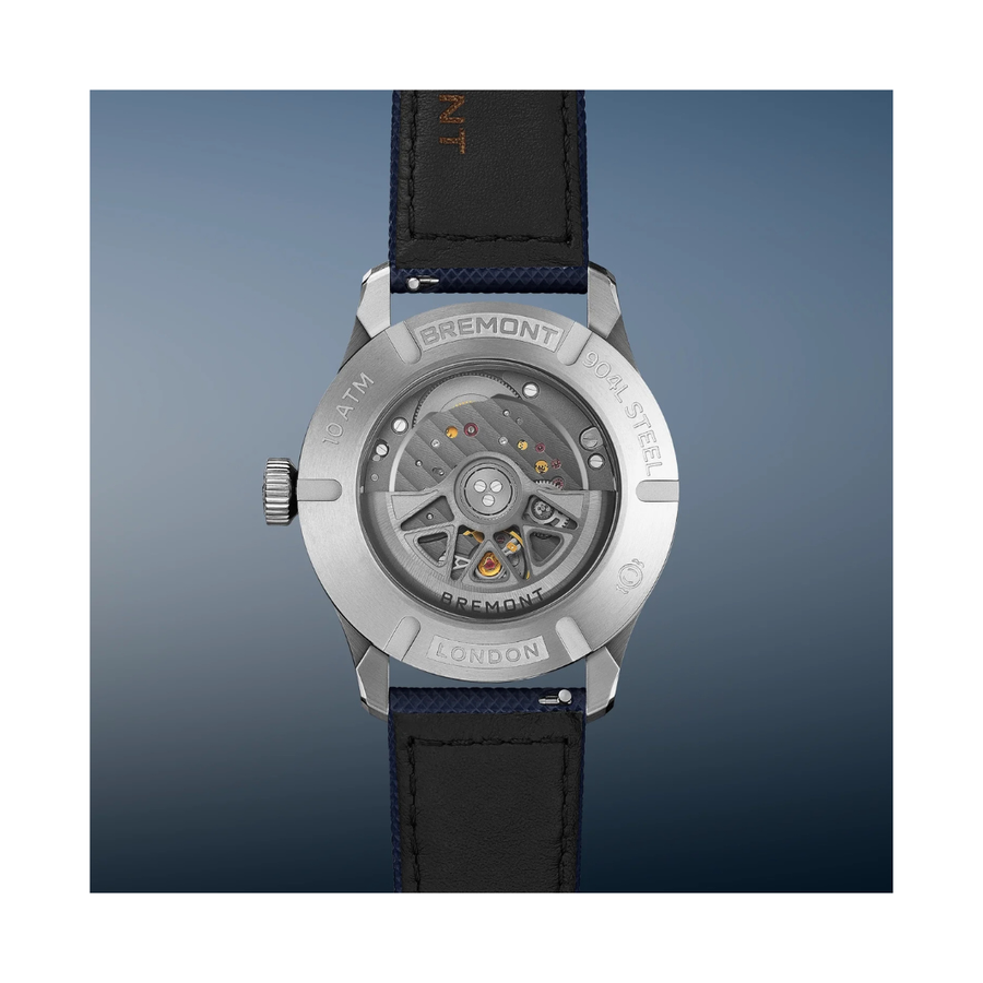 Bremont Altitude 39mm Date Steel Blue Leather