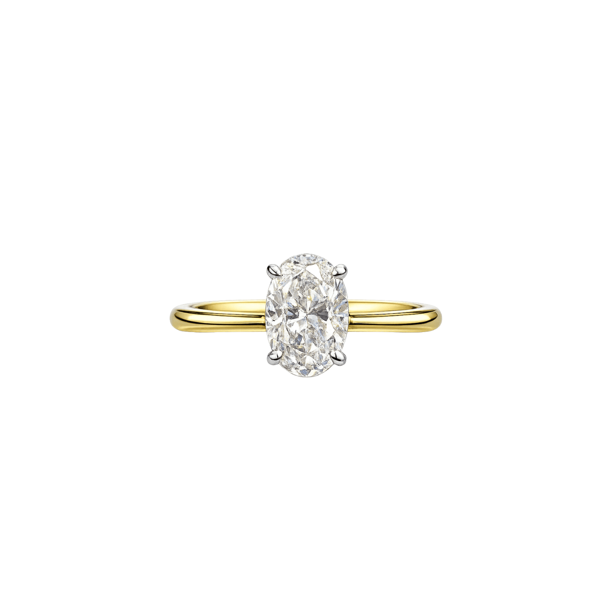 3.31 GVS2 Oval Brilliant Cut Diamond Solitaire Engagement Ring
