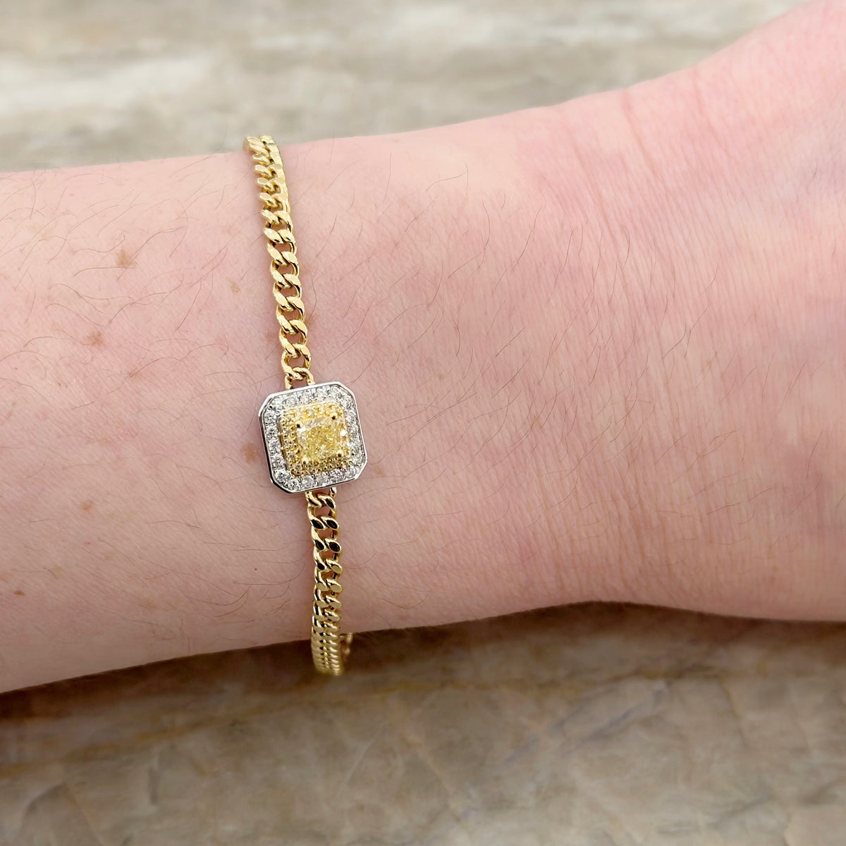 Yellow Diamond Bracelet