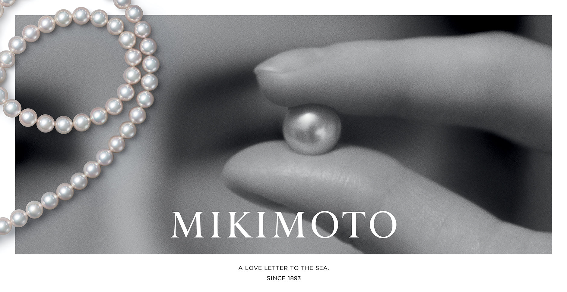 Mikimoto Cultured pearl banner shop the collection