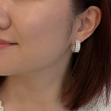 Diamond Hoop Earrings-Diamond Hoop Earrings