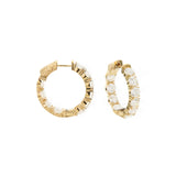 Diamond Inside-Out Hoop Earrings-Diamond Inside-Out Hoop Earrings
