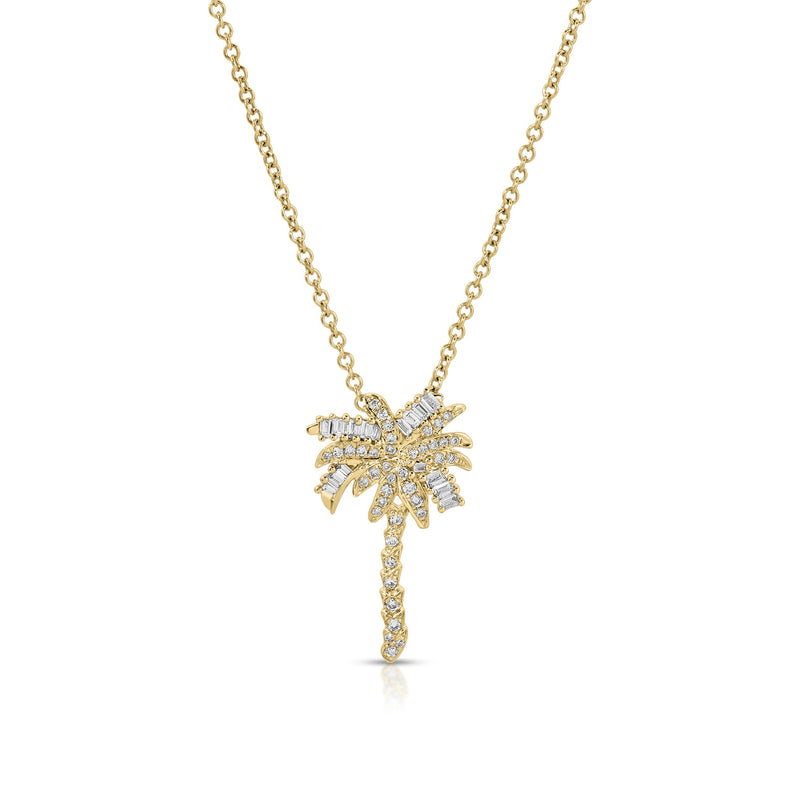Anita Ko Small Diamond Palm Tree Pendant-Anita Ko Small Diamond Palm Tree Pendant
