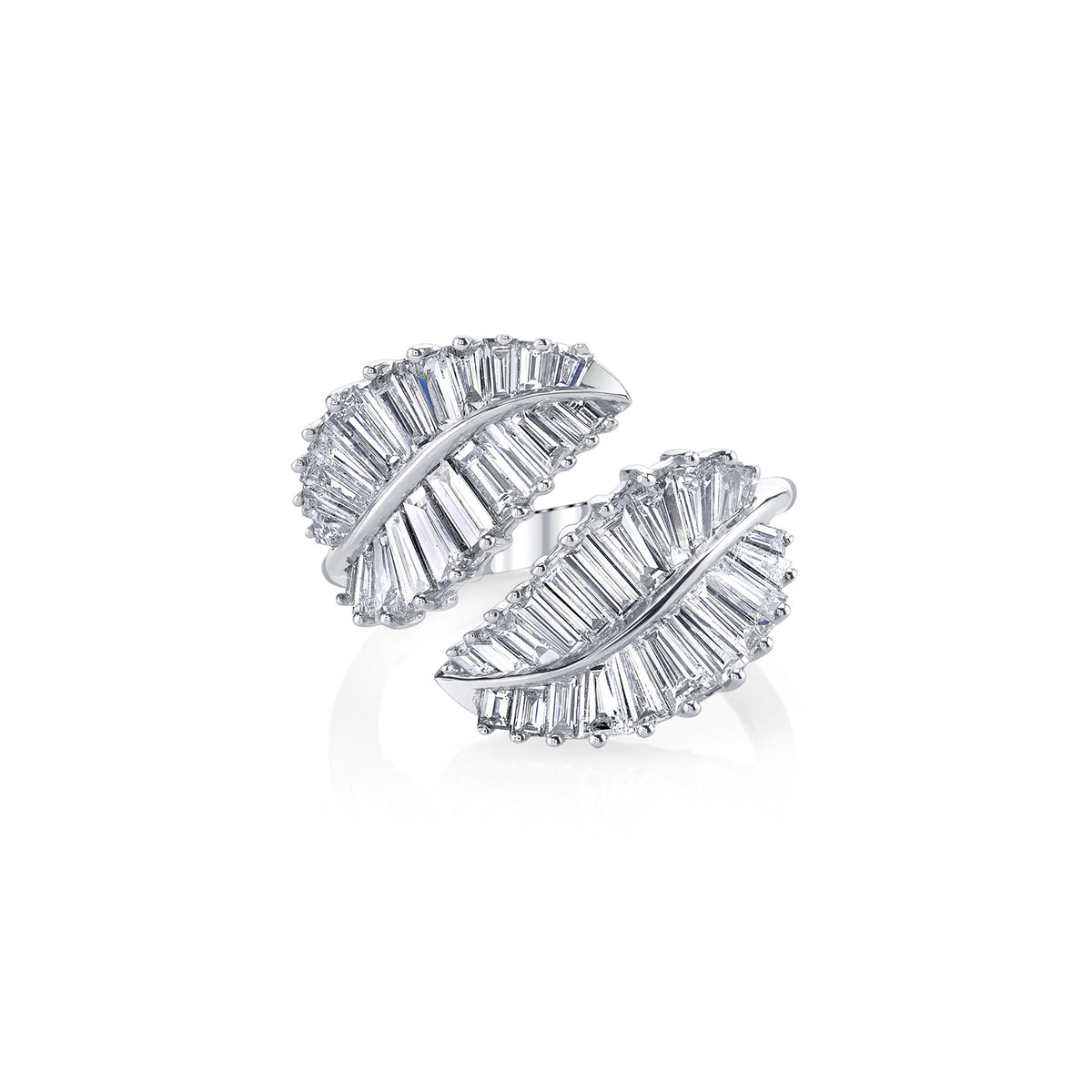 Anita Ko Classic Palm Leaf Diamond Ring