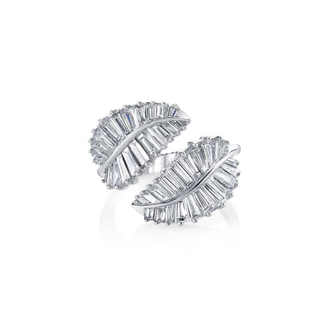 Anita Ko Classic Palm Leaf Diamond Ring-Anita Ko Classic Palm Leaf Diamond Ring