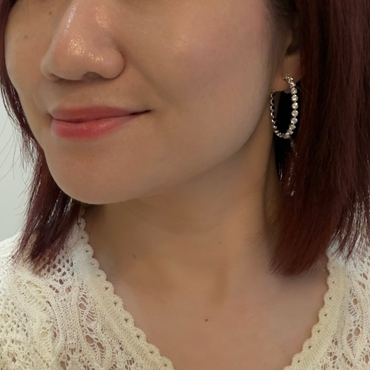 Diamond Hoop Earrings