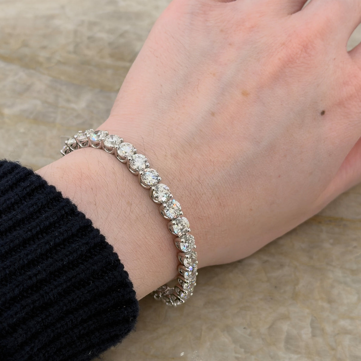 A Link Diamond Bracelet