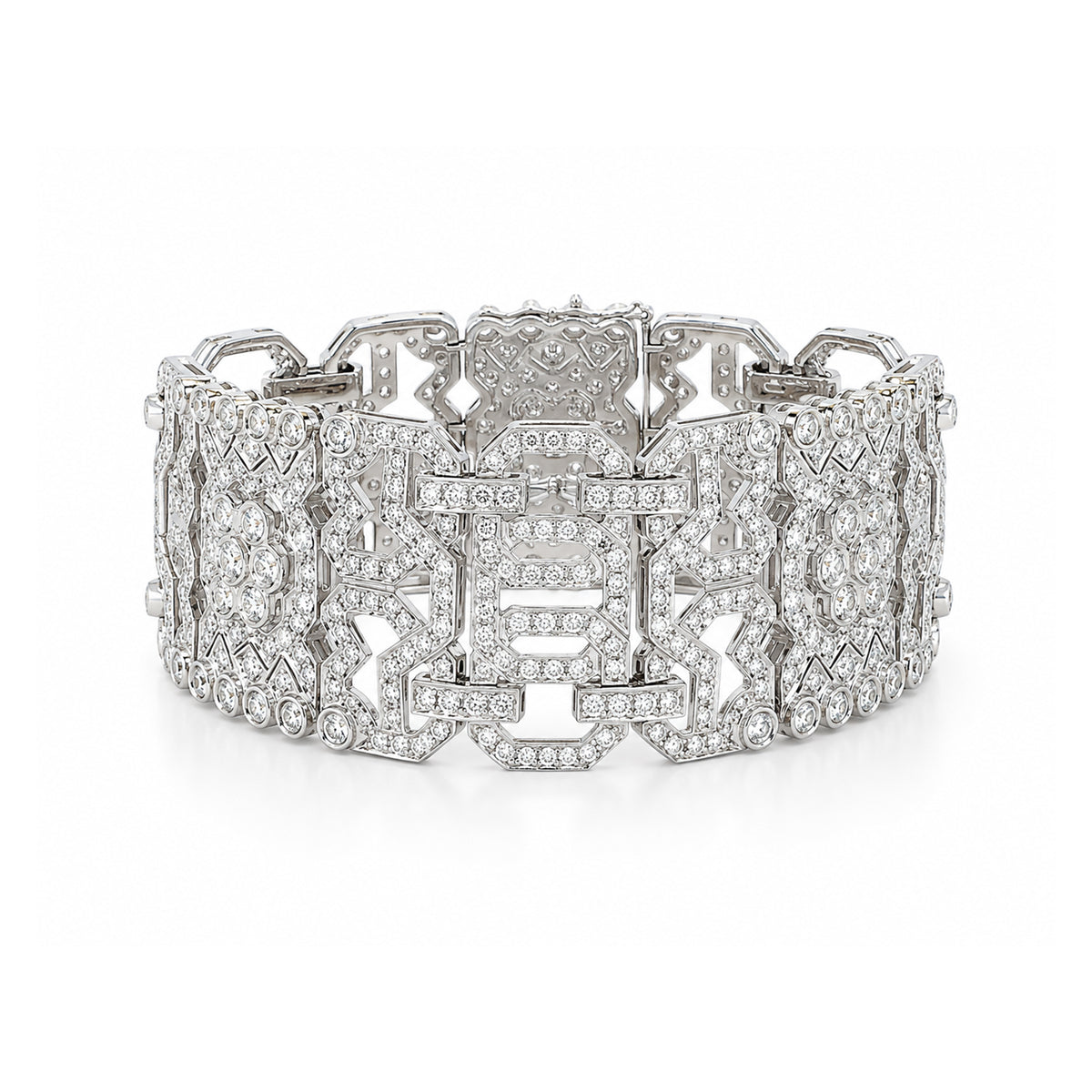 Diamond Wide Bracelet