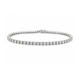 White Gold Diamond Tennis Bracelet-White Gold Diamond Tennis Bracelet
