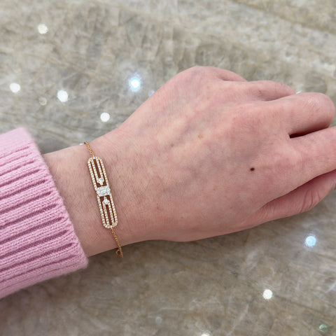 Diamond Chain Bracelet-Diamond Chain Bracelet