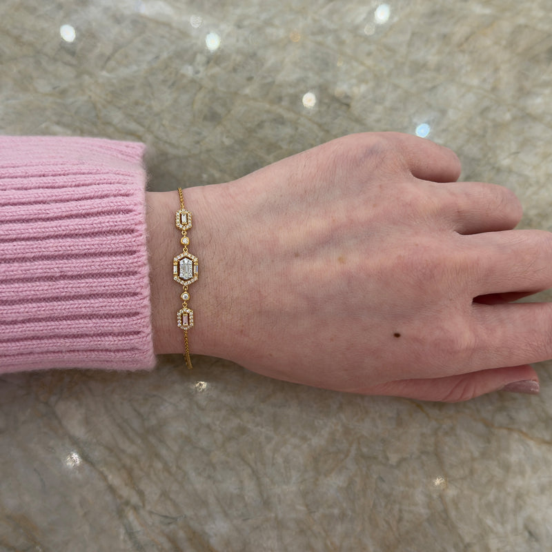 Diamond Chain Bracelet-Diamond Chain Bracelet