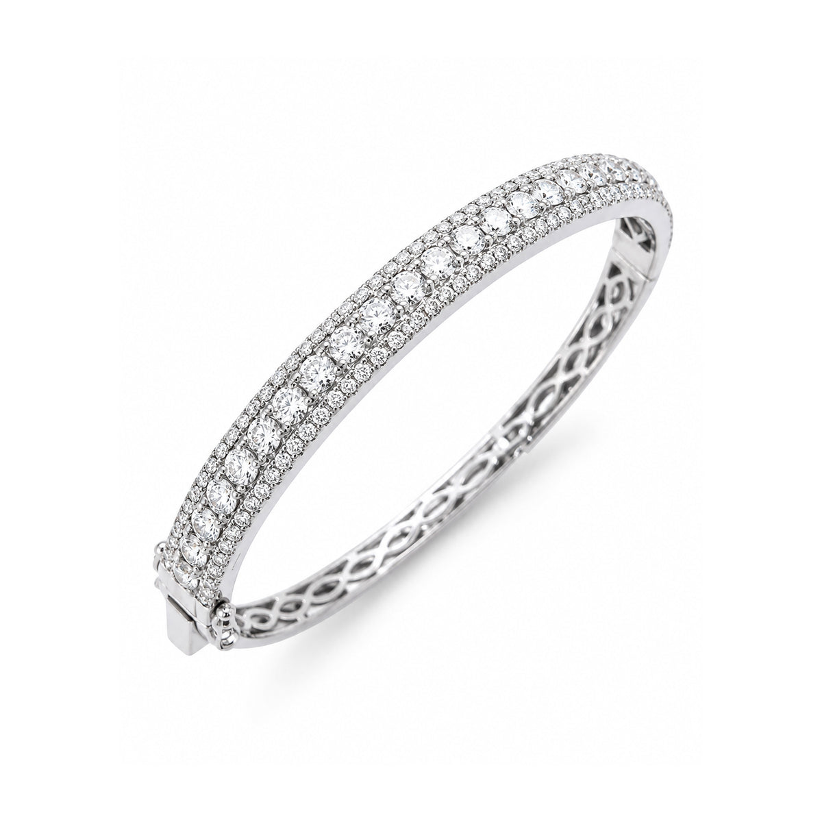 Diamond Halfway Bangle