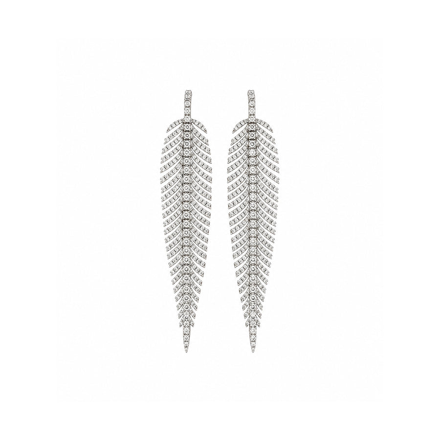 Leaf Diamond Earrings