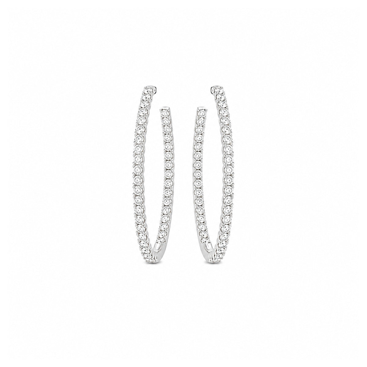 Diamond Hoop Earrings