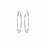 Diamond Hoop Earrings-Diamond Hoop Earrings