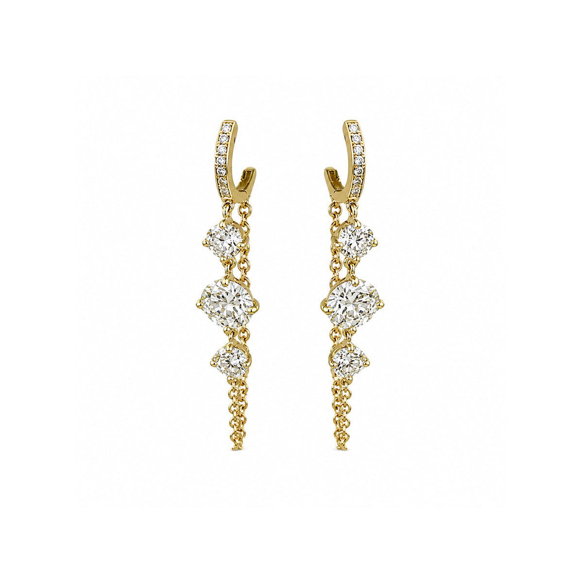 Rahaminov Diamonds Drop Earrings