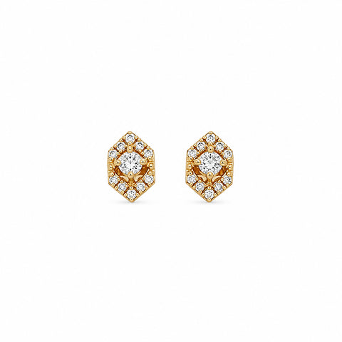 Diamond Stud Earrings-Diamond Stud Earrings