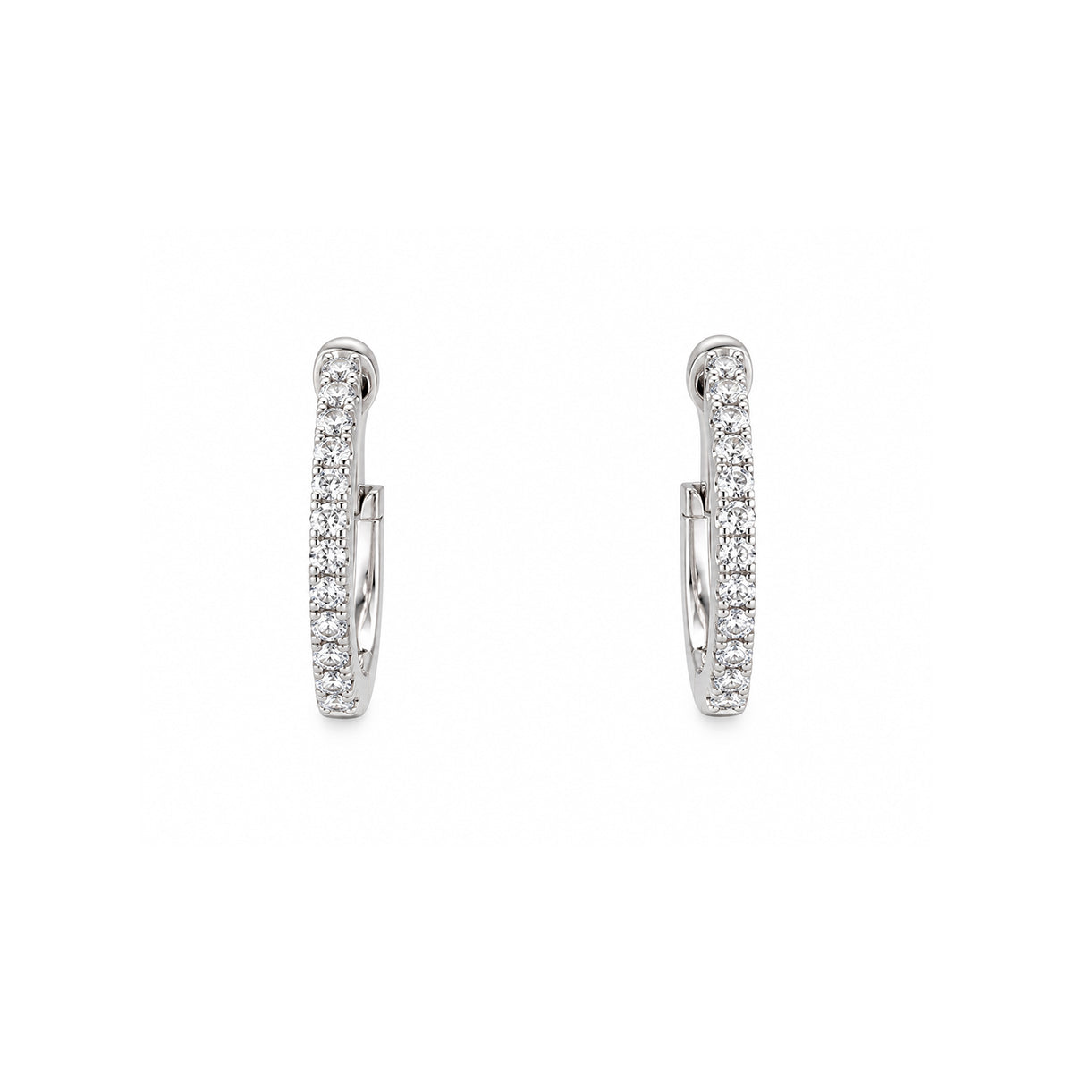 Diamond Huggie Earrings