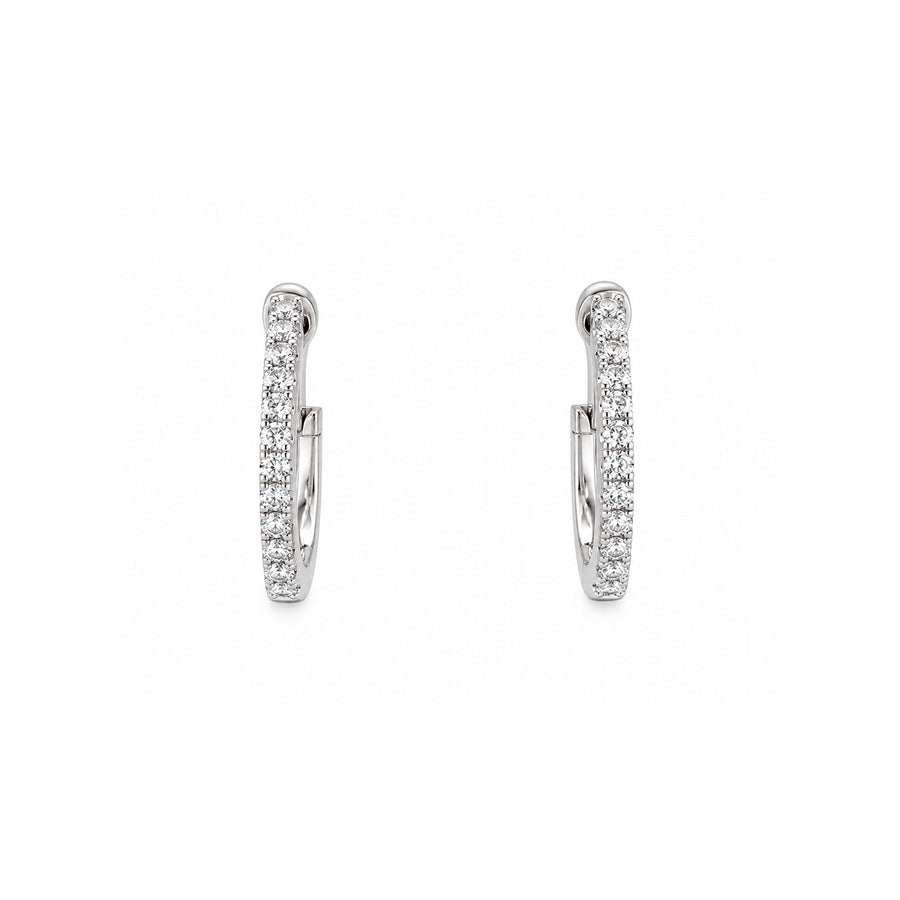 Diamond Huggie Earrings