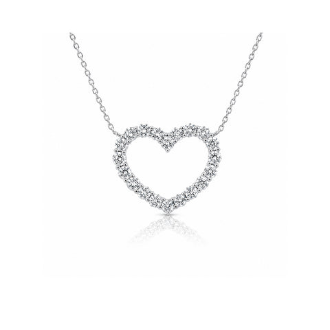 Gumuchian Diamond Heart Pendant and Chain-Gumuchian Diamond Heart Pendant and Chain