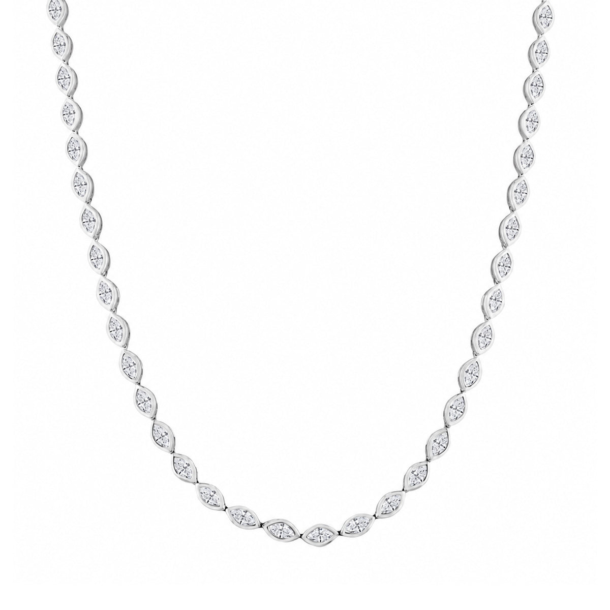 Marquise Cut Diamond Necklace