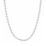 Marquise Bezel-Set Diamond Tennis Necklace-Marquise Cut Diamond Necklace
