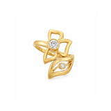 Carelle Diamond Flower Ring-Carelle Diamond Flower Ring