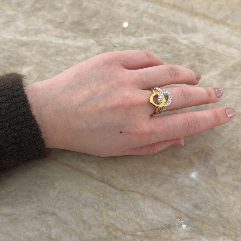 Interlocking Circles Diamond Ring-Interlocking Circles Diamond Ring