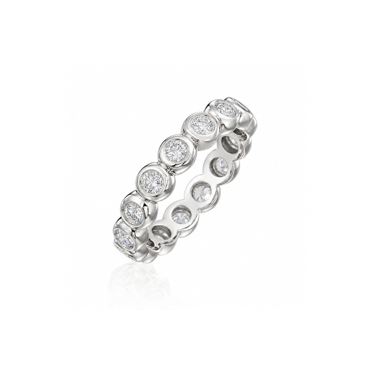 Gumuchian Bezel-Set Diamond Eternity Ring