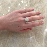 Diamond Cluster Ring-Diamond Cluster Ring in 18 karat white gold.