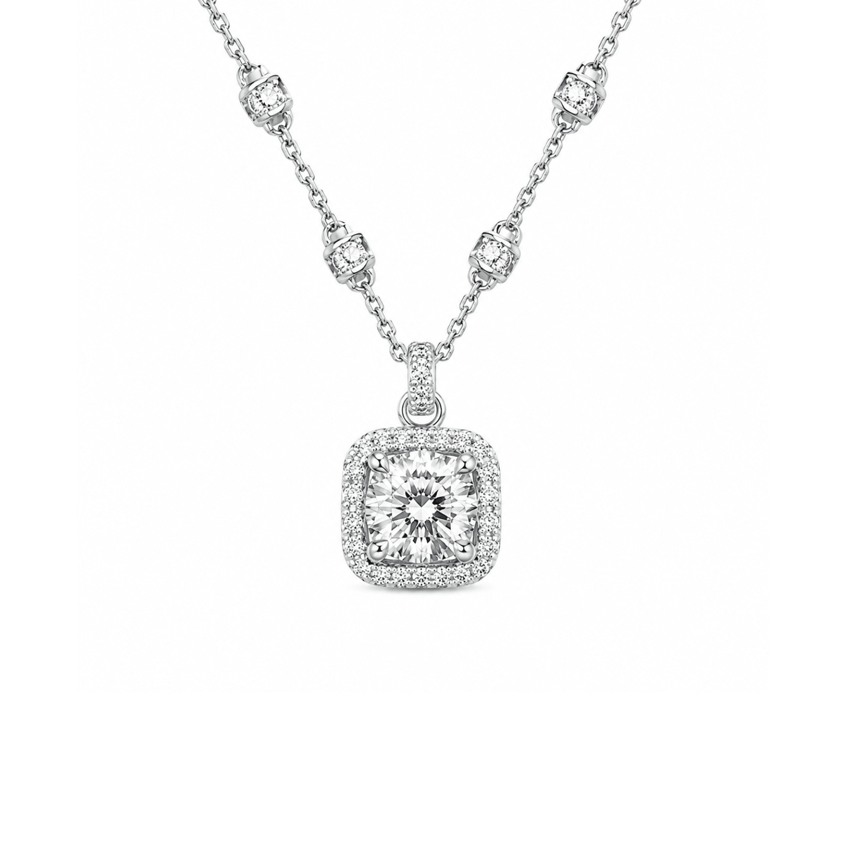 Diamond Pendant and Chain