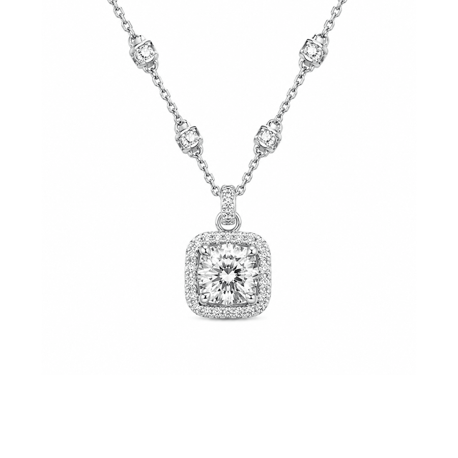 Diamond Pendant and Chain