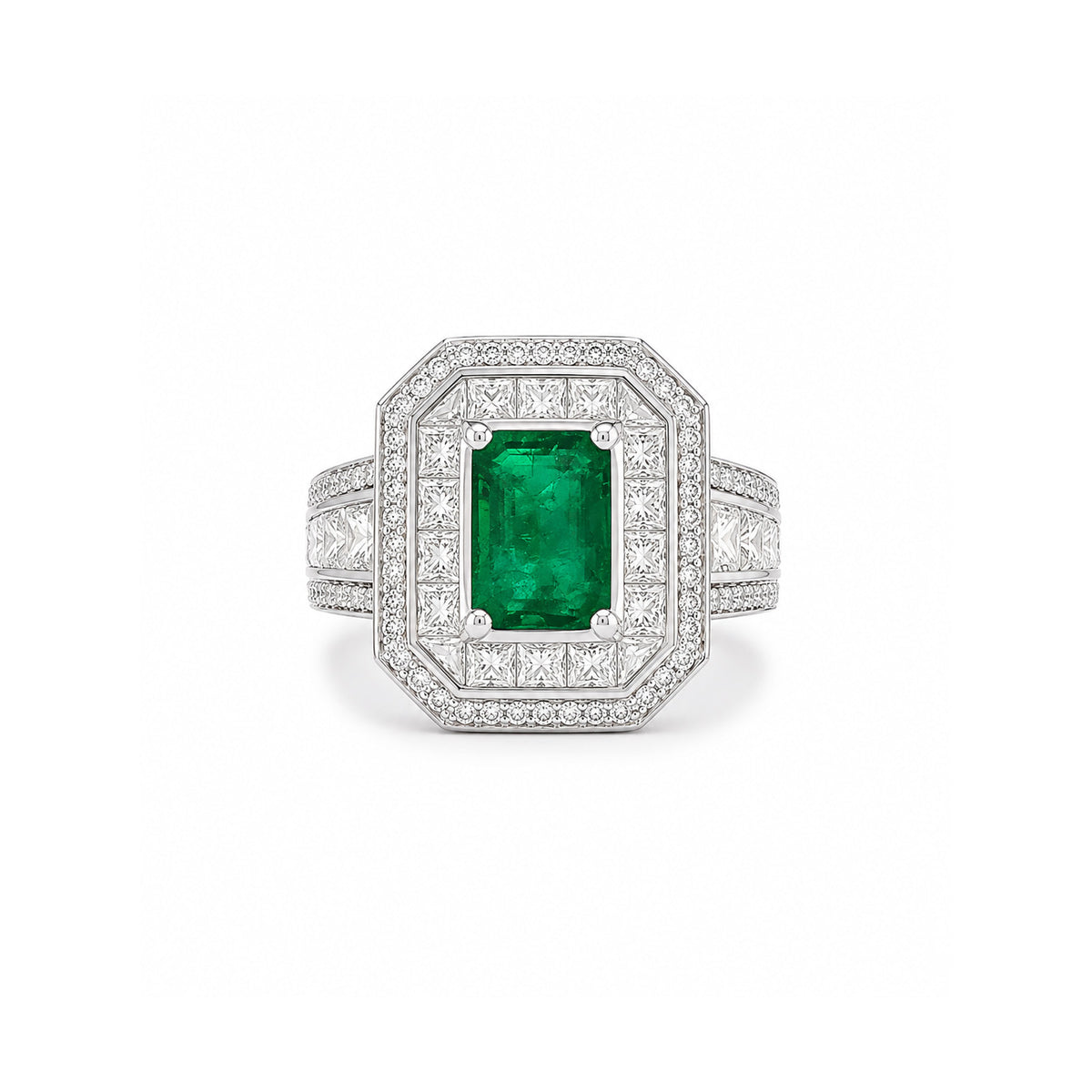 Emerald Diamond Ring