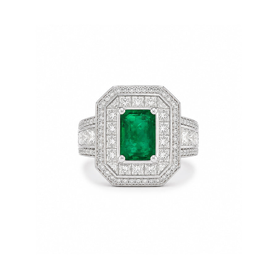 Emerald Diamond Ring