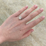 Elongated Cushion Cut Diamond Engagement Ring-Elongated Cushion Cut Diamond Engagement Ring