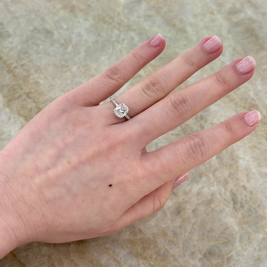 Cushion Cut Diamond Engagement Ring