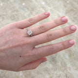 Cushion Cut Diamond Engagement Ring-Cushion Cut Diamond Engagement Ring