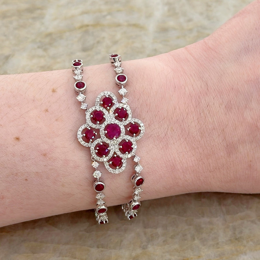Ruby Diamond Bracelet