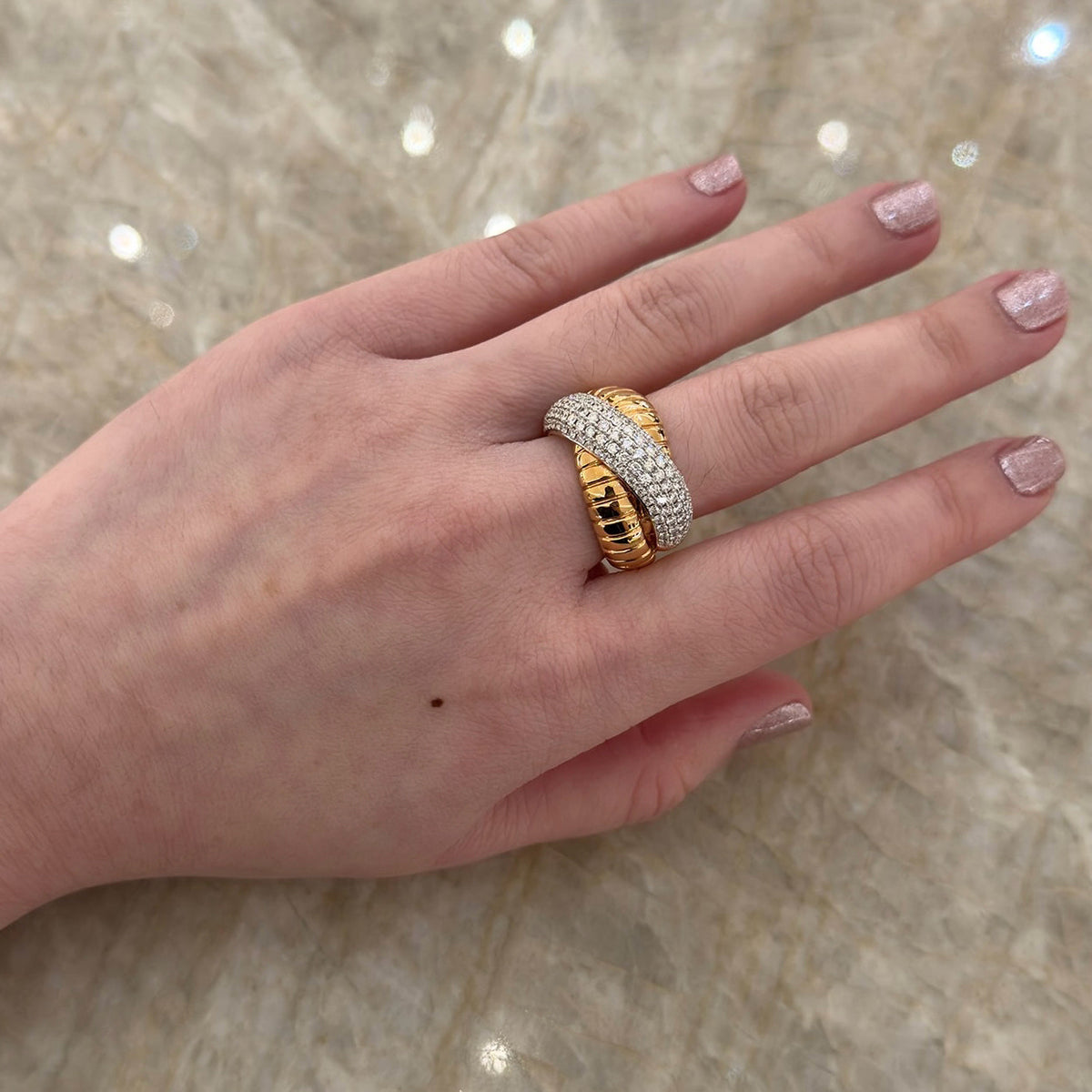 Diamond Twist Ring