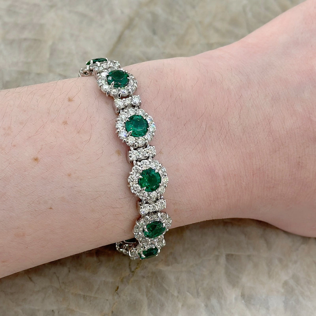 JB Star Emerald Diamond Bracelet