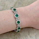 JB Star Emerald Diamond Bracelet-JB Star Emerald Diamond Bracelet
