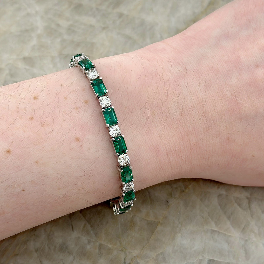 JB Star Emerald Diamond Bracelet