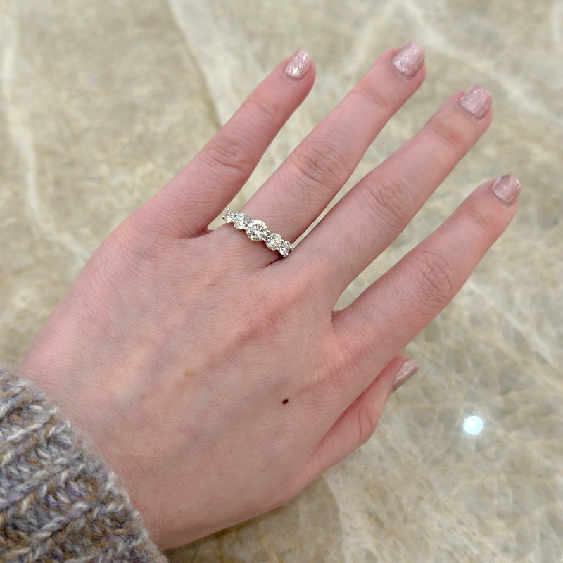 Five-Stone Diamond Band-Five-Stone Diamond Band
