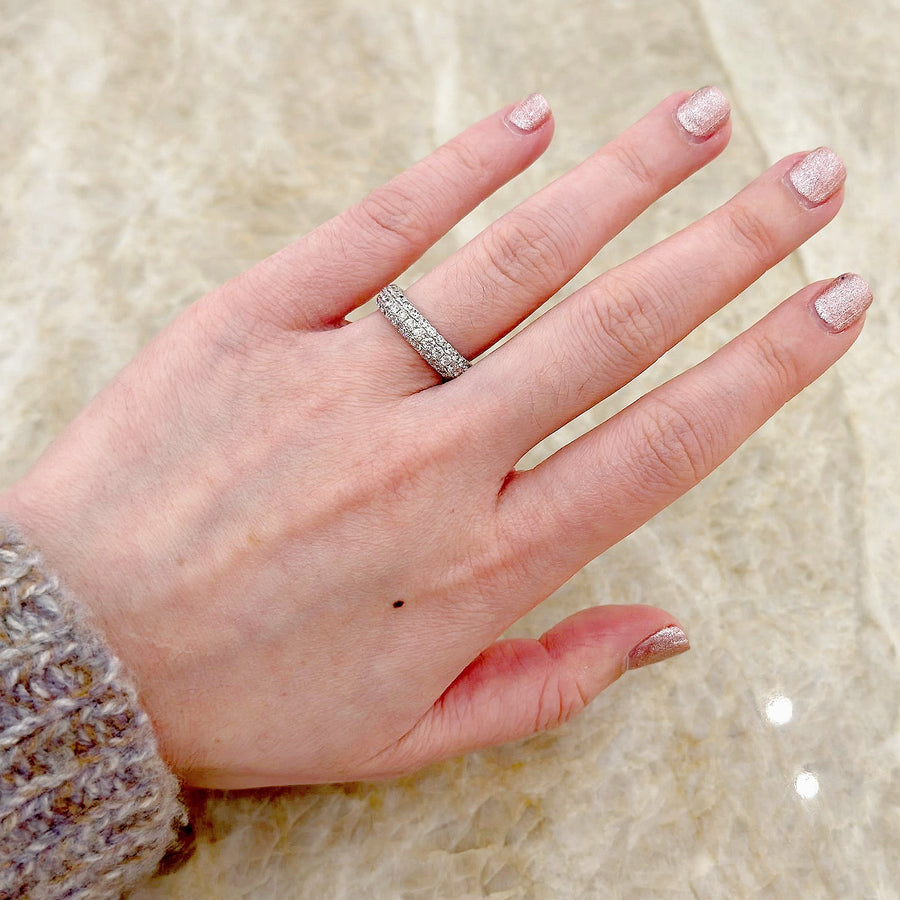 Platinum Diamond Eternity Band